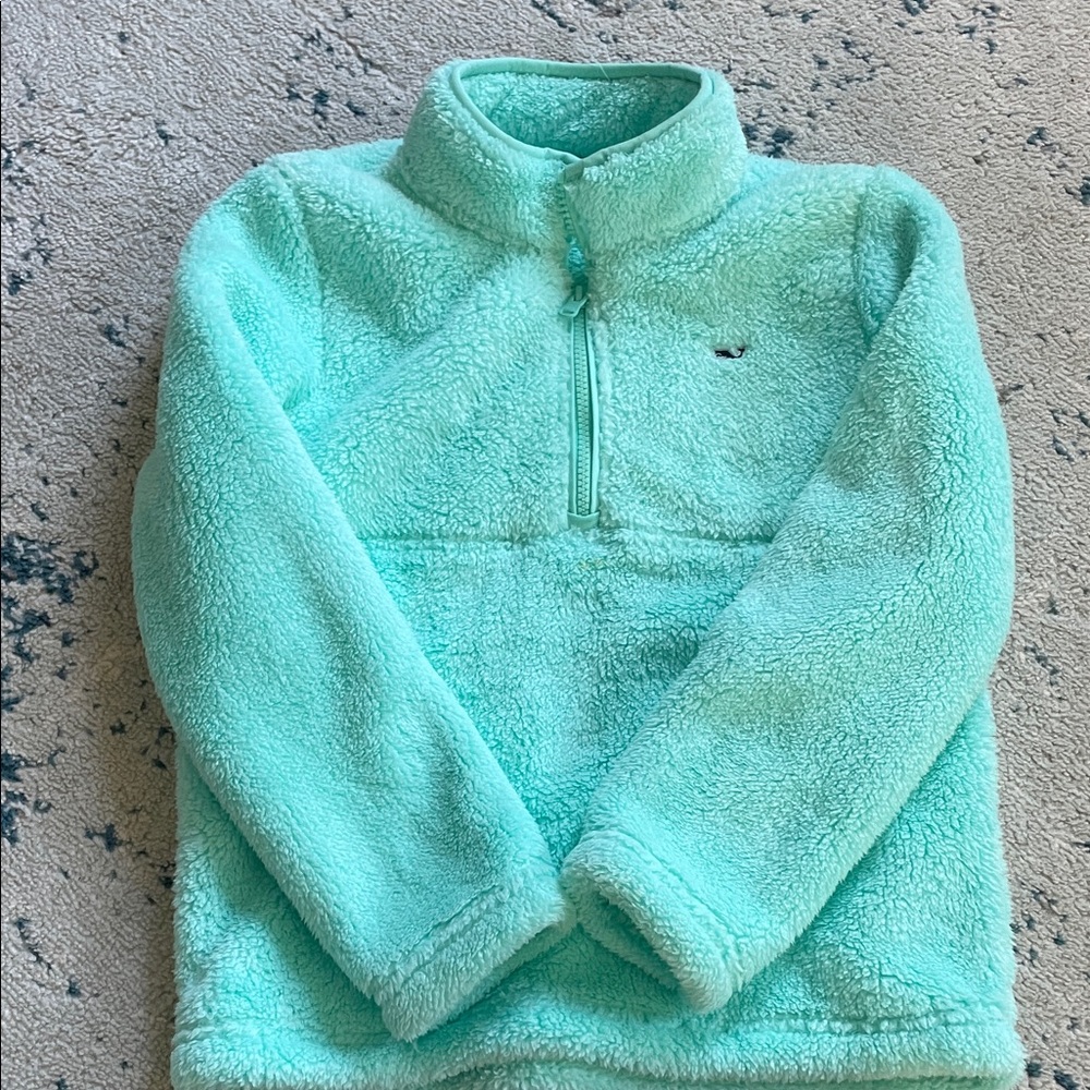 Vineyard Vines Kids Turquoise Fleece Hoodie